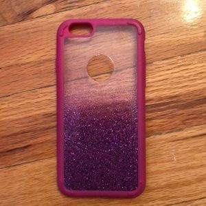 Clear and shimmer phone case